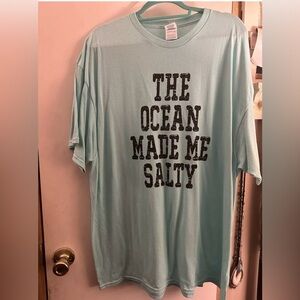 Light Blue Graphic T-Shirt